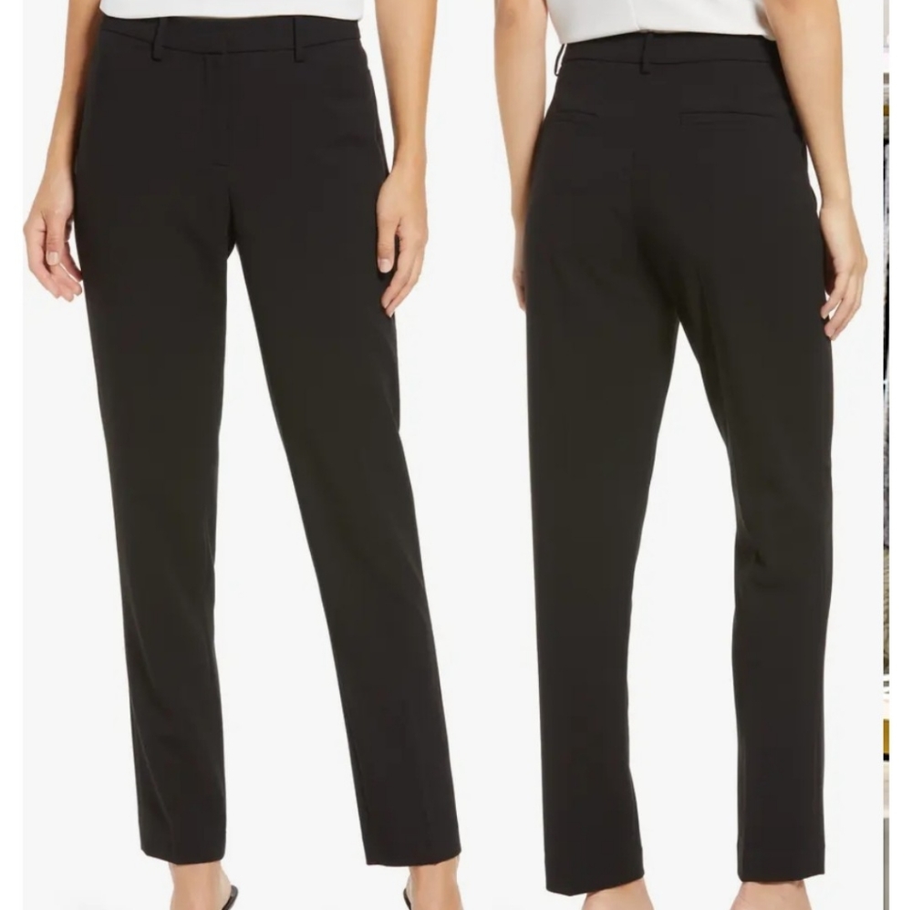 Halogen boyfriend black  tapered leg slacks.